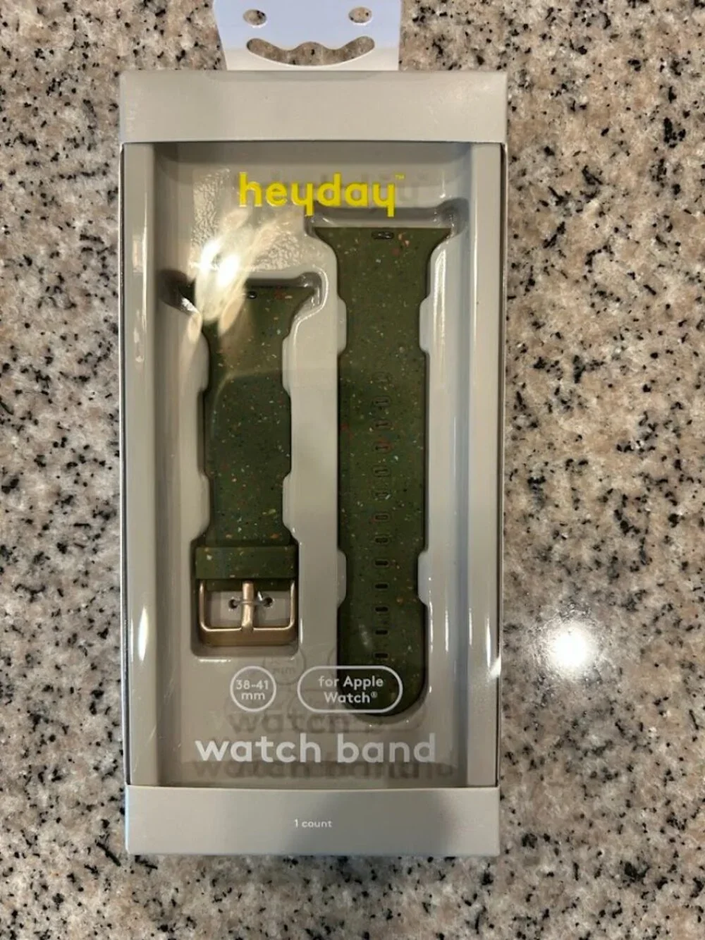 *NIB* Must-Have* Heyday Silicone Apple Watch Band 38/40/41mm - Speckled Green